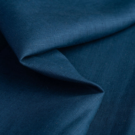 Midnight Blue Hemp Fabric | 170gsm | Curtain Fabric | Apparel Fabric | By The Metre