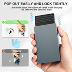 Gray / All aluminum+Magenic+Size(10*6.5*1cm) / 1pack+Metal Ring