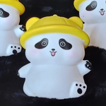 yellow and Green  Hat panda with night lamp