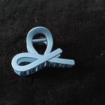 Matte loop hair claw clip