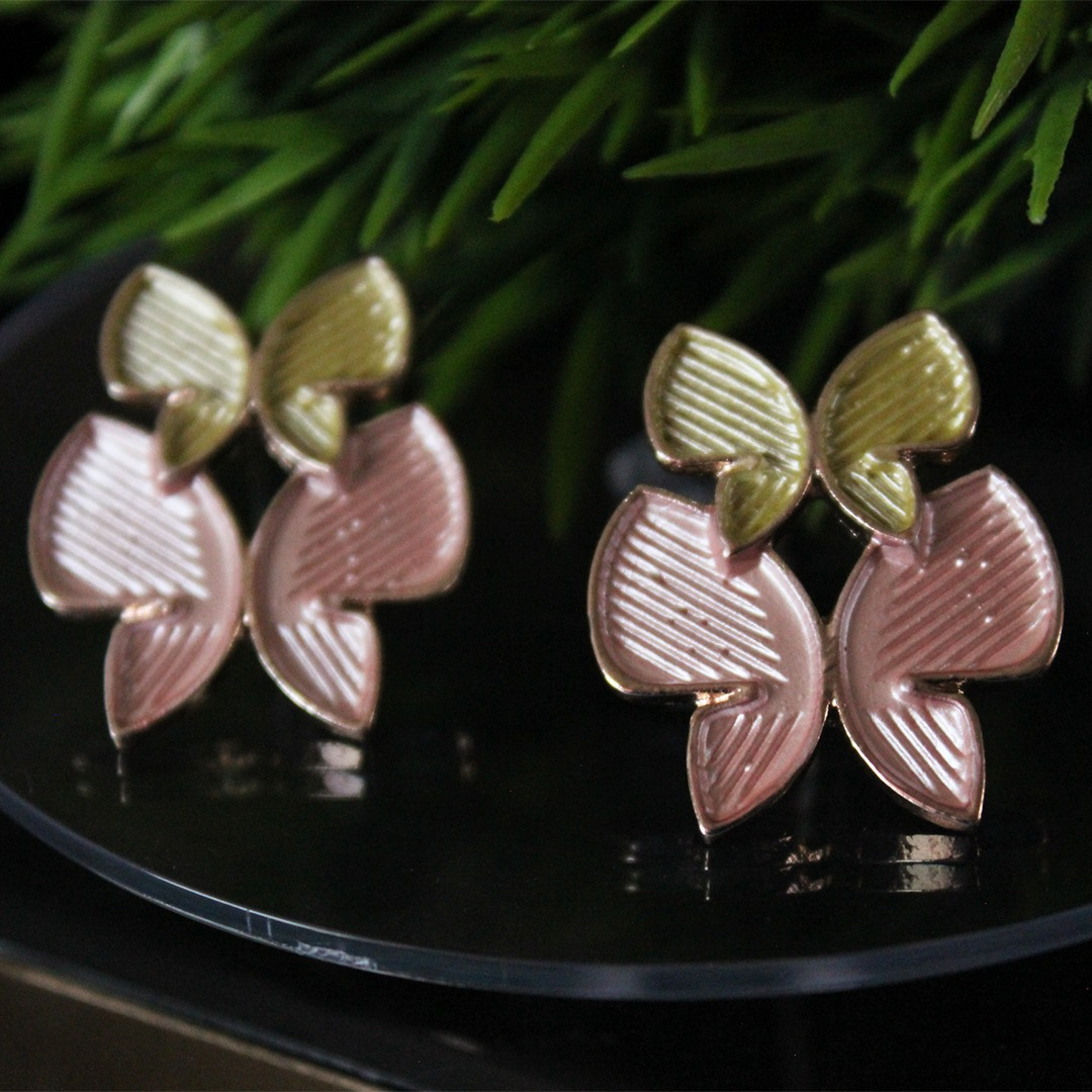 Enamel butterfly design  earrings