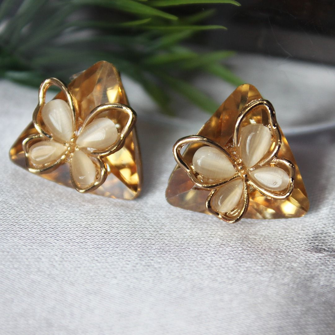 Butterfly design stud