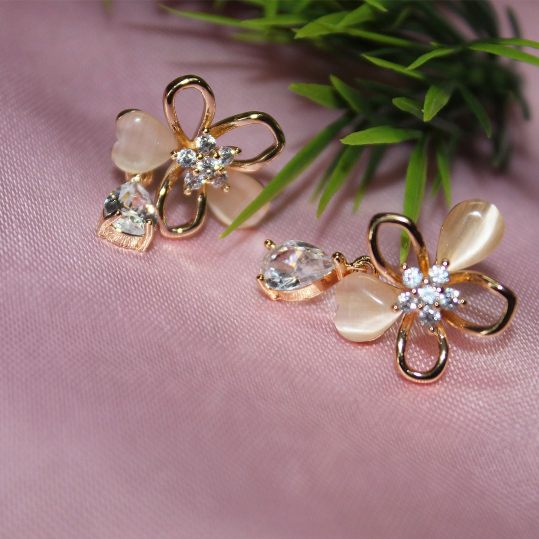 Floral crystal drop