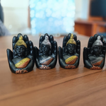 Gold and Silver Finish Hand small buddha Statue