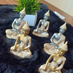 Gold and Silver Finish Buddha Statue