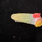 Rainbow glitter kids clip