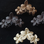 Matte five petal flower Hair Clips