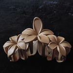Matte five petal flower Hair Clips