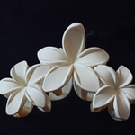 Matte five petal flower Hair Clips