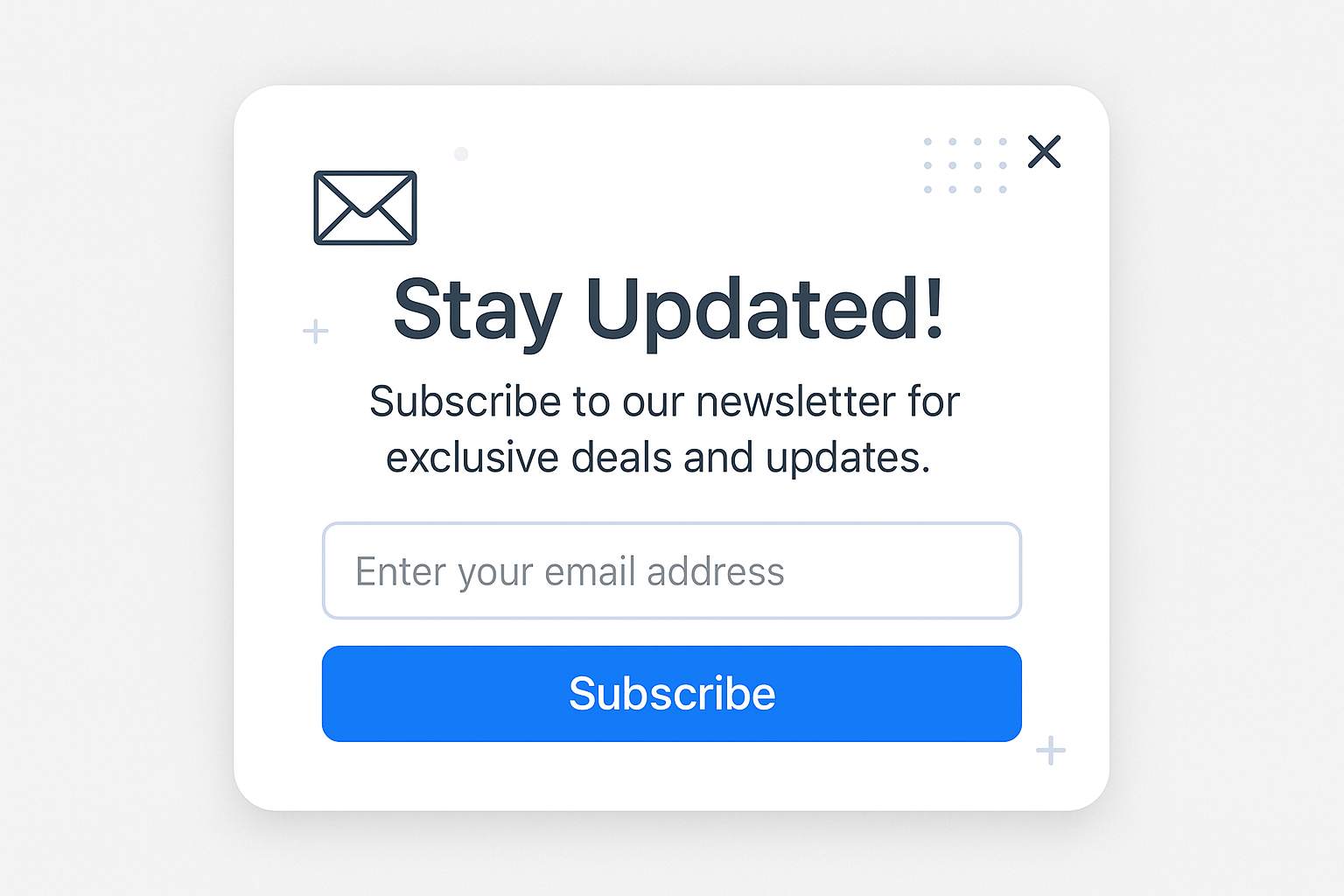 Newsletter popup
