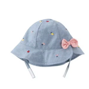 Dave Bella Kids Hat Spring Girls Pink Bow Baby Children Fashion Fisherman's Hat